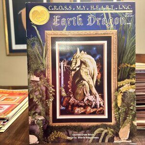 Cross My Heart Dragon-Themed Counted Cross Stitch Patterns